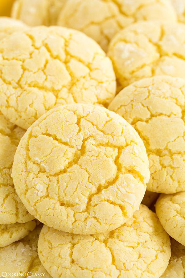 50+ Best Cookie Recipes - Lemon Crinkle Cookies