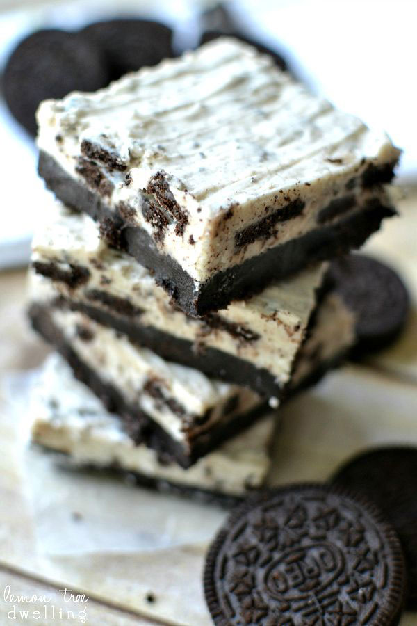 50+ Best Squares and Bars Recipes - No Bake Cookies and Cream Meltaways