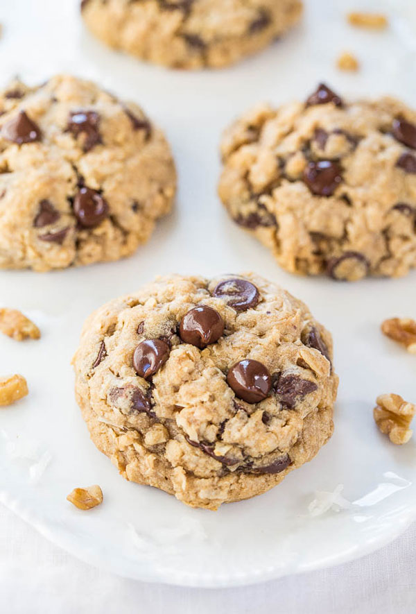 50+ Best Cookie Recipes - Loaded Oatmeal Chocolate Chip Cookies