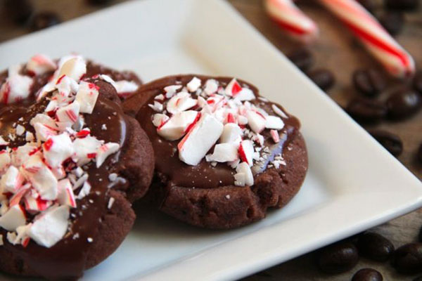 50+ Best Cookie Recipes - Peppermint Mocha Shortbread Cookie