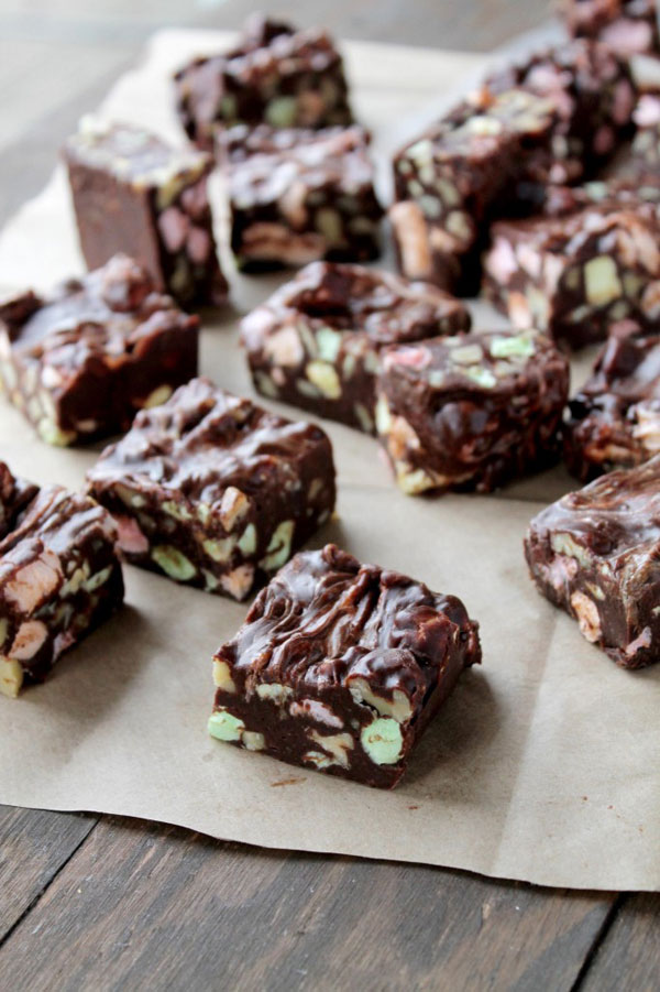 50+ Best Squares and Bars Recipes - Rocky Road Bars