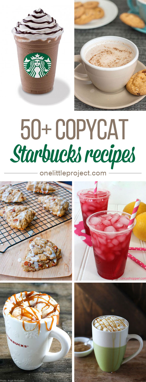 These Starbucks recipes taste just like the real thing, except they are MUCH easier on the wallet! 