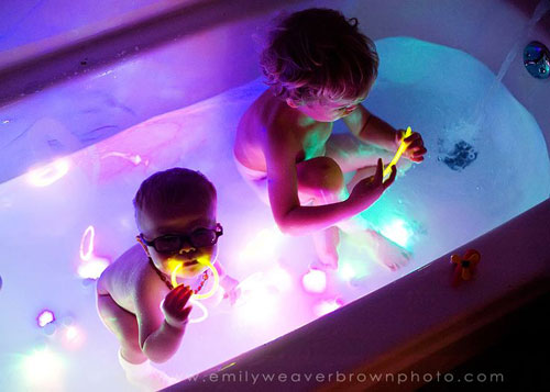 50+ Glow Stick Ideas - Bathtub Rave Party