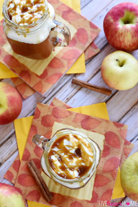 50+ Homemade Starbucks Recipes - Caramel Apple Cider