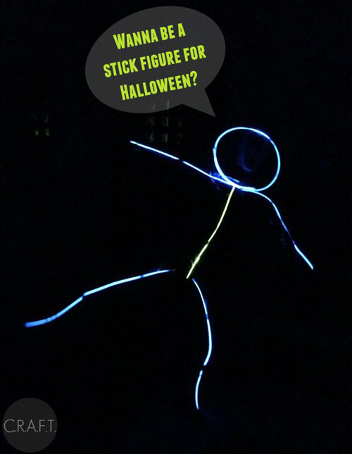 50+ Glow Stick Ideas - DIY Glow Stick Halloween Costume