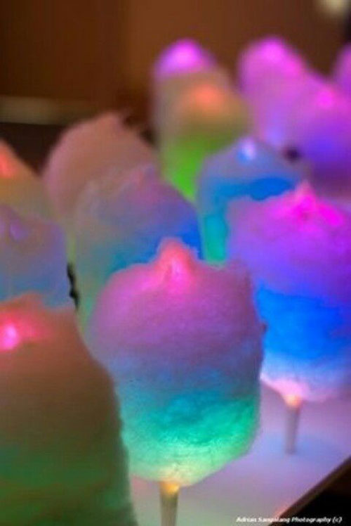 50+ Glow Stick Ideas - Glow Stick Cotton Candy