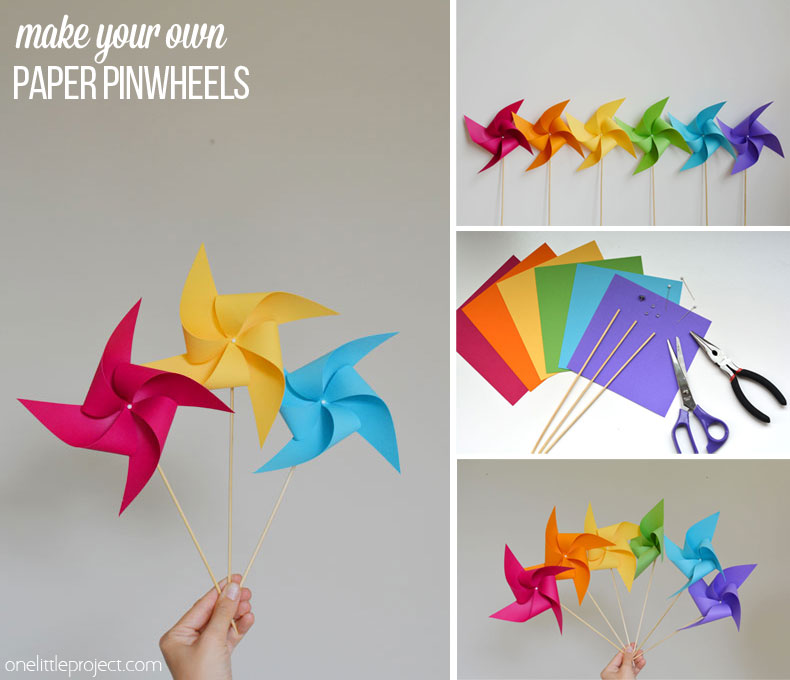How to Make Paper Pinwheels