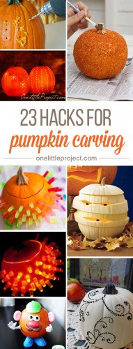 23 Clever Pumpkin Carving Hacks