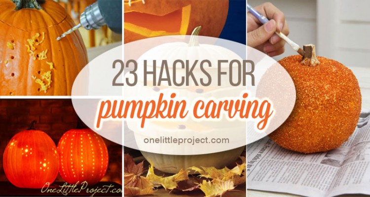 Hacks for pumpkin carving 