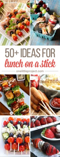 50+ Ideas for Lunch on a Stick | Lunch Kebabs