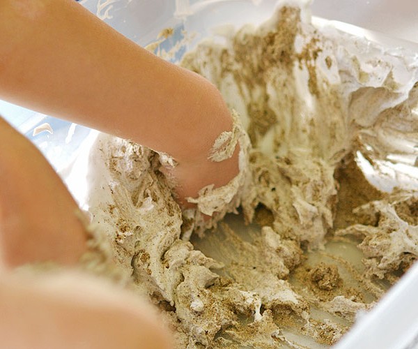 Shaving Cream Foam Sand