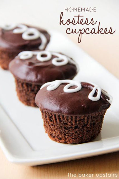 30+ Foods You Can Make Yourself - Homemade Hostess Cupcakes