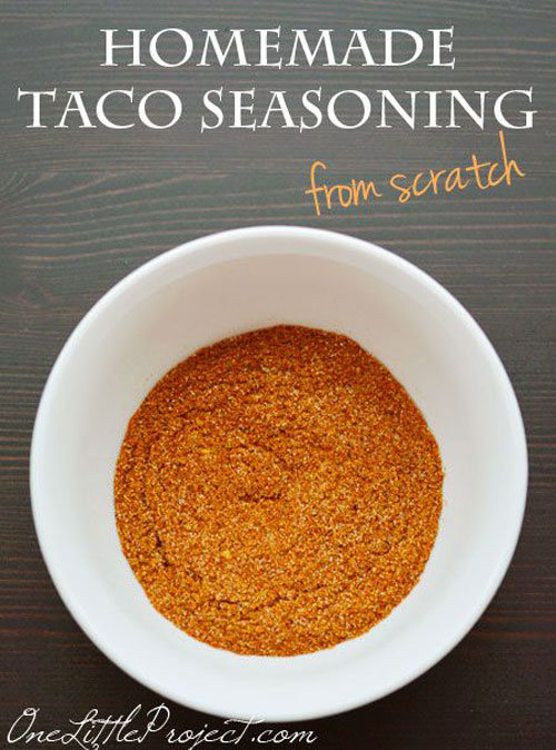 30+ Foods You Can Make Yourself - Homemade Taco Seasoning