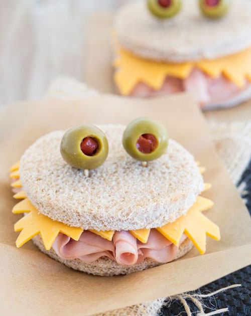 Lunch Box Hacks - Monster Sandwiches