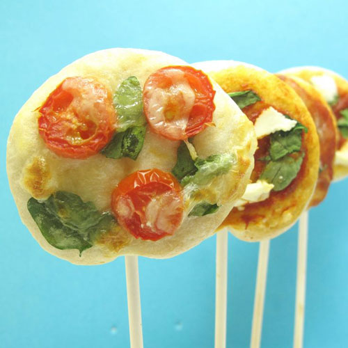 50+ Food on a Stick Lunch Ideas - Pizza Pops and a Calzone