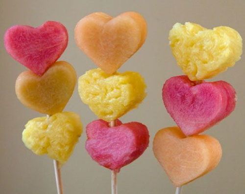 50+ Food on a Stick Lunch Ideas - Valentine’s Day Fruit Skewers