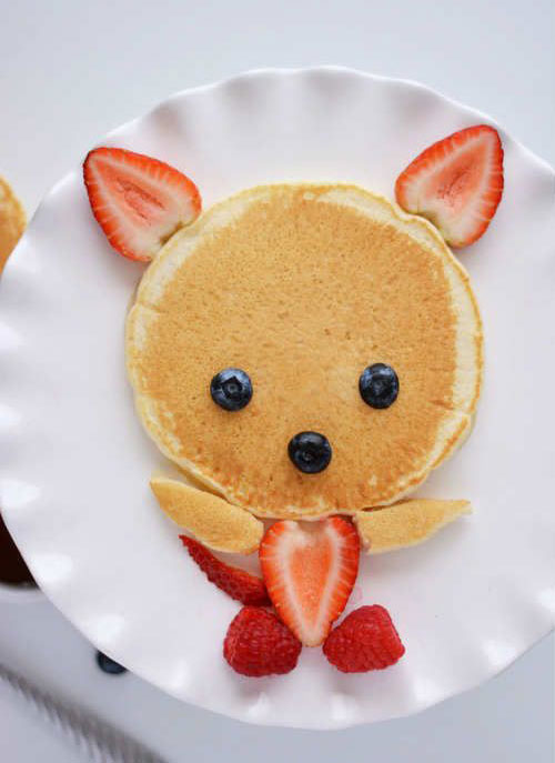 50+ Kids Food Art Lunches - Cute Pancake Fox