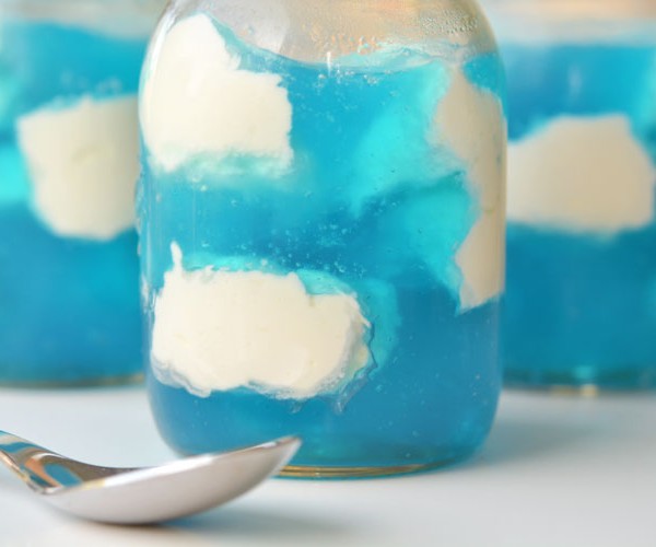Sky Jello with Fluffy Clouds