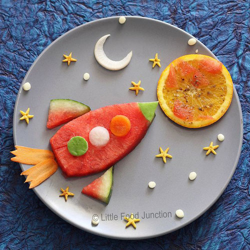50+ Kids Food Art Lunches - Mission to Mars