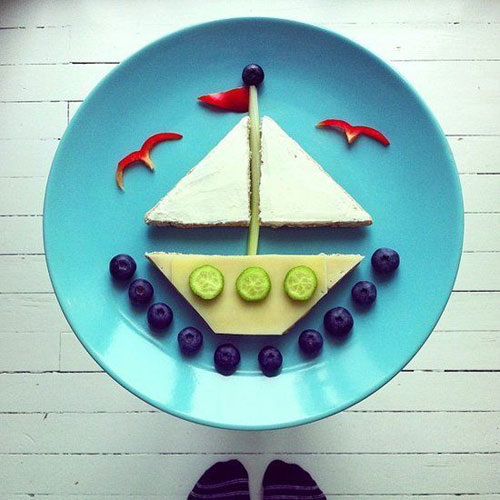 50+ Kids Food Art Lunches - Sail Away With Me