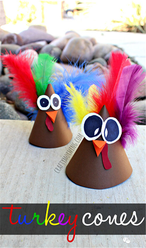 Fall Crafts for Kids - Turkey Cone Craft