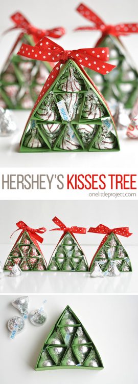 How to Make Hershey's Kisses Christmas Trees