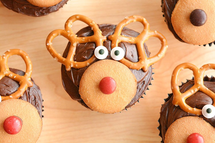 Easy reindeer cupcakes