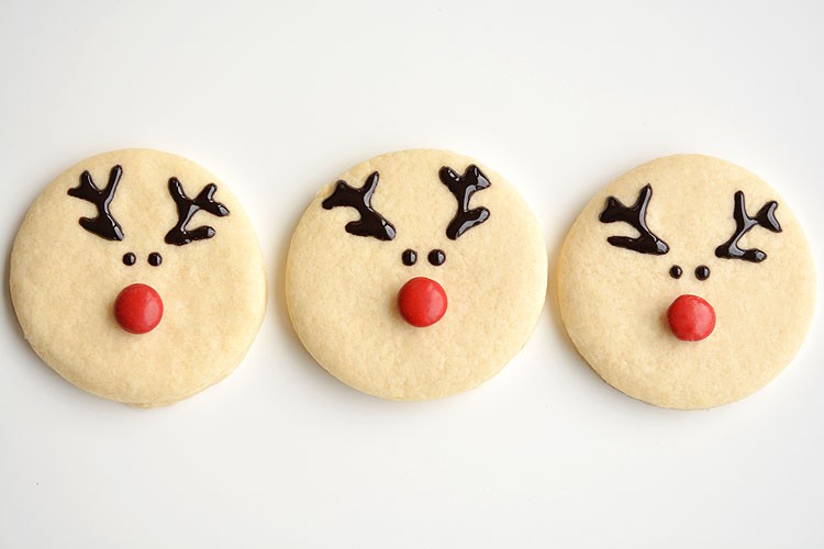 Easy reindeer sugar cookies