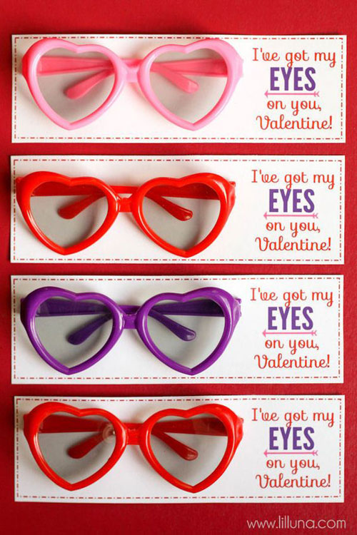 40+ Cute Valentine Ideas for Kids - Got My Eyes On You Valentine's