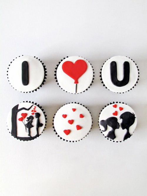 35+ Valentine's Day Cupcake Ideas - I Love You Cupcakes