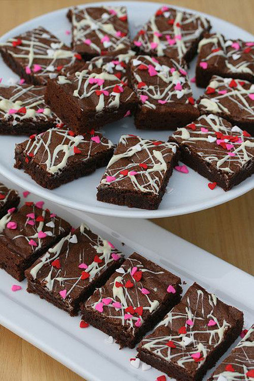44 Sweet Valentine's Day Treats - Mexican Chocolate Brownies