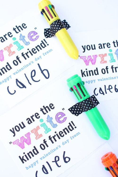 40+ Cute Valentine Ideas for Kids - Shuttle Pen Valentine's