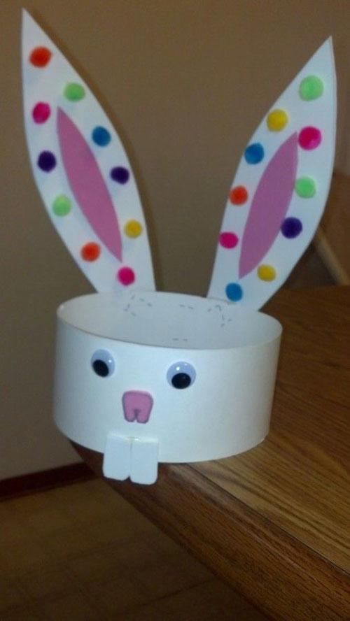 40+ Simple Easter Crafts for Kids - Easter Bunny Hat