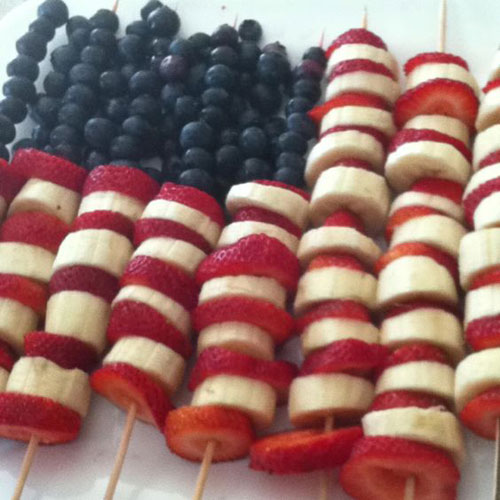 50+ Best 4th of July Desserts - 4th of July Kabobs