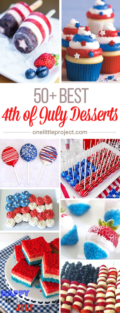 These 4th of July Desserts are SO CREATIVE! I never would have thought there were so many possibilities for red, white and blue treats, but there are, and they're all awesome!