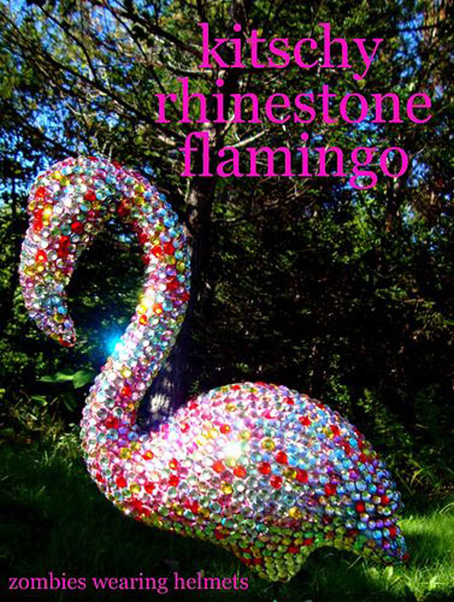 37 Awesome DIY Summer Projects - Kitschy Rhinestone Flamingo