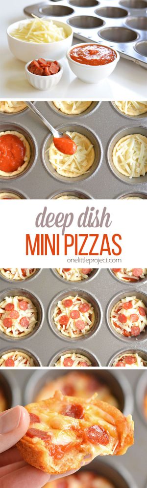 How to Make Deep Dish Mini Pizzas | Pizza Muffins