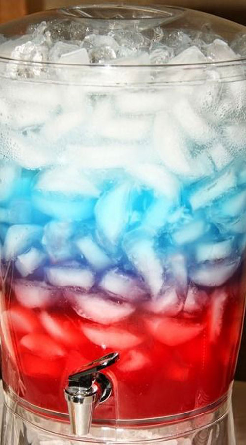 50+ Best 4th of July Desserts - Patriotic Layered Drinks