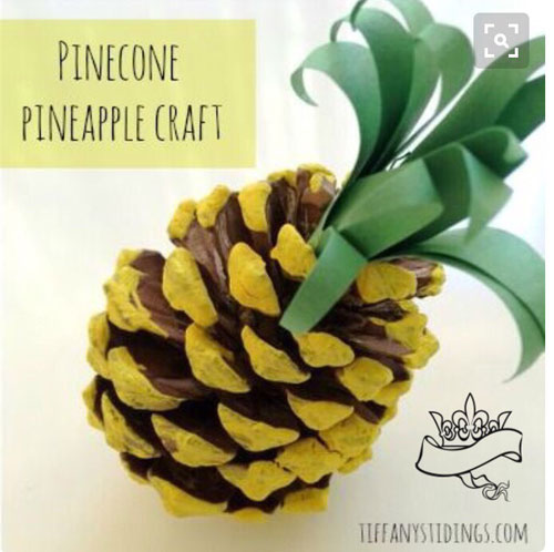 37 Awesome DIY Summer Projects - Pinecone Pineapple Craft