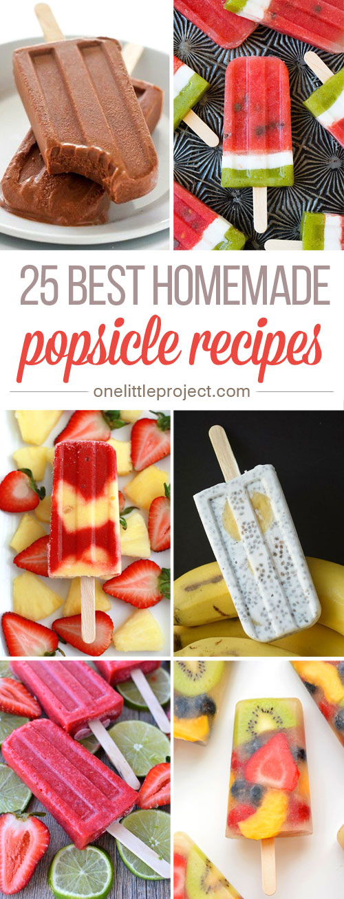 These homemade popsicle recipes look AMAZING! They're so easy to make and so much healthier with all the fresh ingredients. So awesome for summer! Mmmmm...