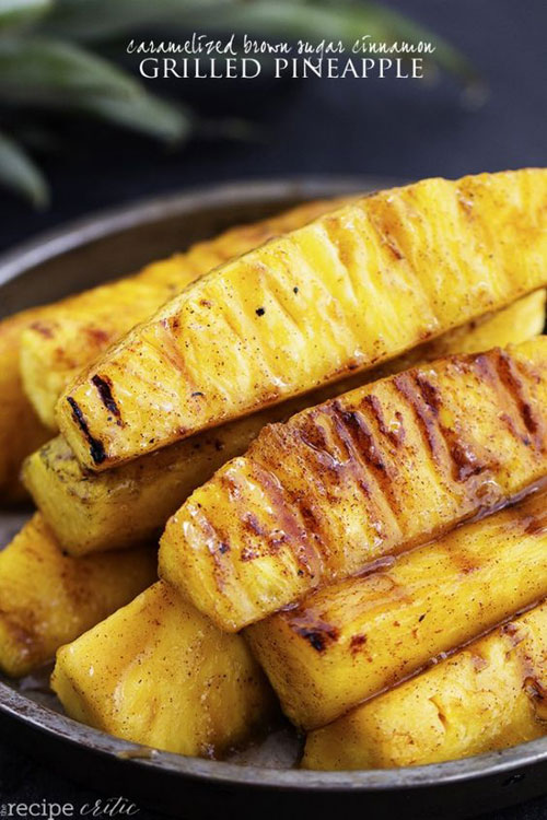 21 Things You Didn't Know You Could Grill - Caramelized Brown Sugar Cinnamon Grilled Pineapple