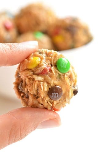 No Bake Monster Cookie Energy Balls
