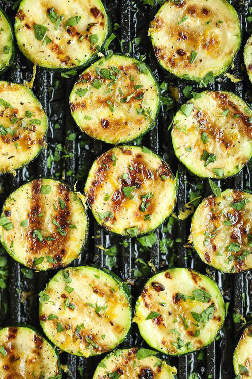 21 Things You Didn't Know You Could Grill - Grilled Lemon Garlic Zucchini