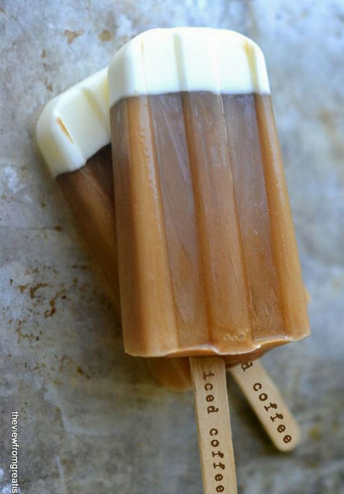 25 Best Homemade Popsicle Recipes - Iced Coffee Popsicles