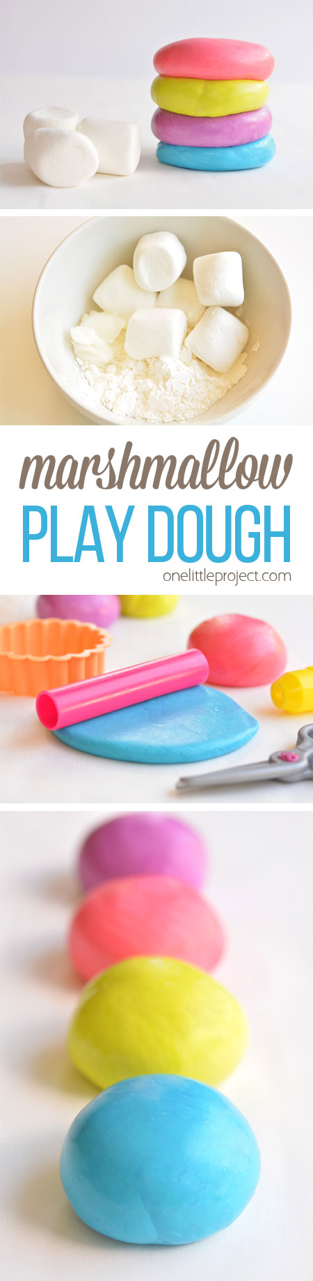 This marshmallow play dough is SO MUCH FUN and it has to be the easiest play dough recipe we've ever made! And best of all, it's completely safe to eat!