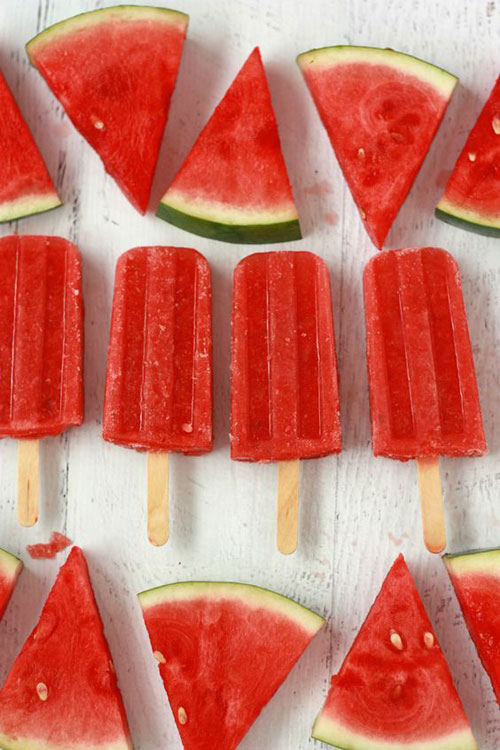 25 Best Homemade Popsicle Recipes - Strawberry Watermelon Popsicles