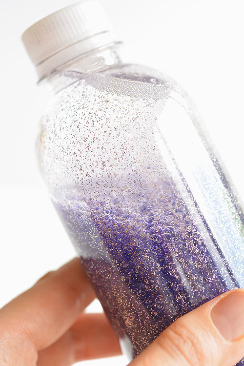 How To Make An Anti Gravity Galaxy In A Bottle - Glitter Bottle Diy Without Glue