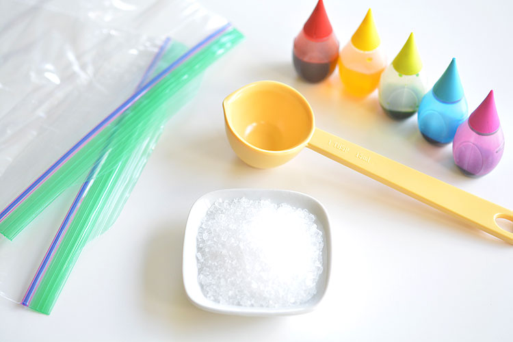 This homemade glitter is such a GREAT project to try with the kids! It sticks to glue just like regular glitter, but it's way cheaper and sooooo much easier to clean up! So fun!