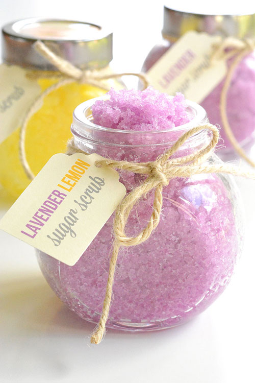 Lavender lemon sugar scrub recipe