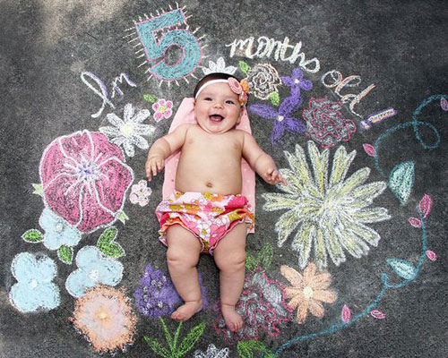 22 Totally Awesome Sidewalk Chalk Ideas - Month by Month Baby Art